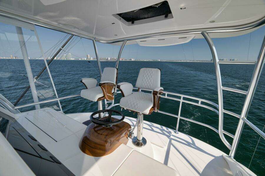 2025 Viking 90 Convertible- NIKKI BELLA- Flybridge Helm