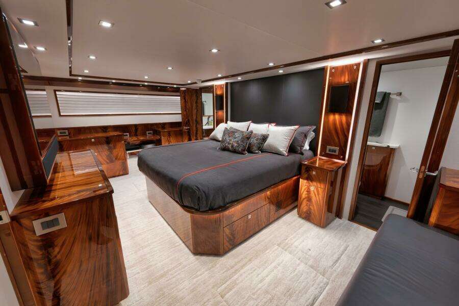 2025 Viking 90 Convertible- NIKKI BELLA- Master Stateroom