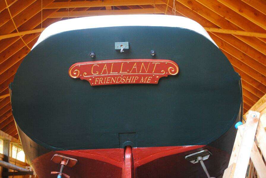 Schr Gallant transom