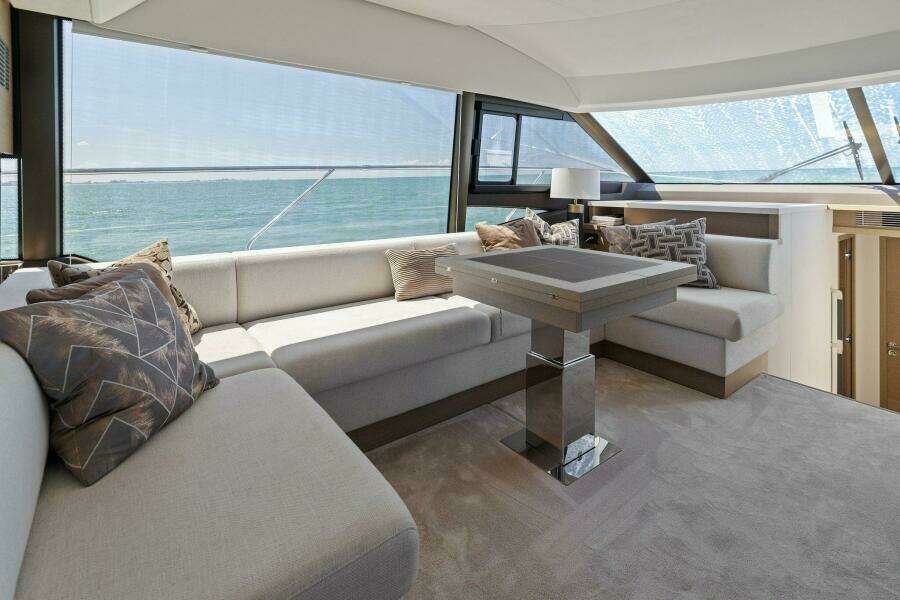 2022 59 Prestige Flybridge - How Sweet It Its - Dinette
