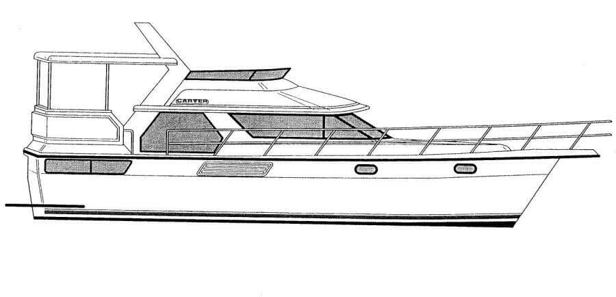 Carver 440 Aft Cabin