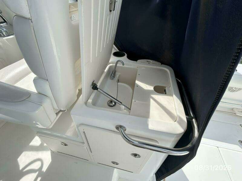 31' Boston Whaler upper deck sink