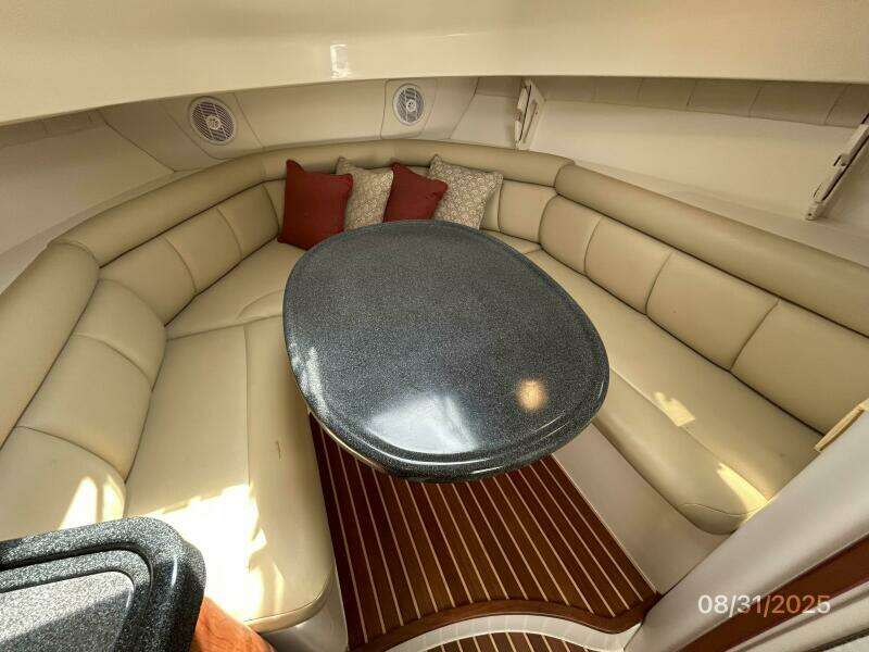 31' Boston Whaler cabin settee