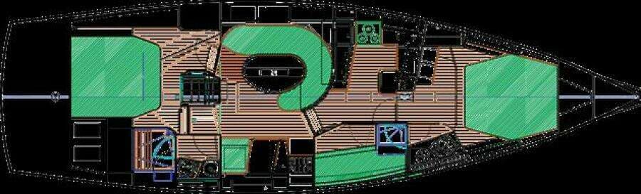 2011 Tartan 47 Glory diagram layout