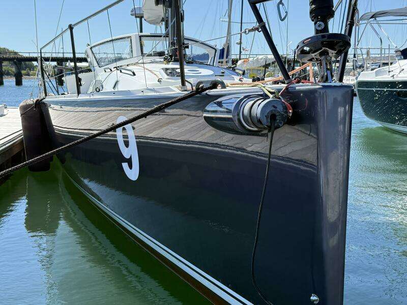 2018 J/121 Alchemy starboard bow and spin pole