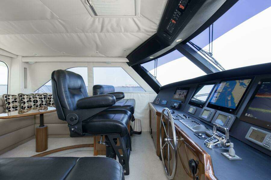 2007 64 Viking Enclosed Bridge Reel Blues Bridge (4)