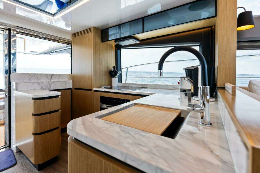 GALLEY LOOKING TO PORT