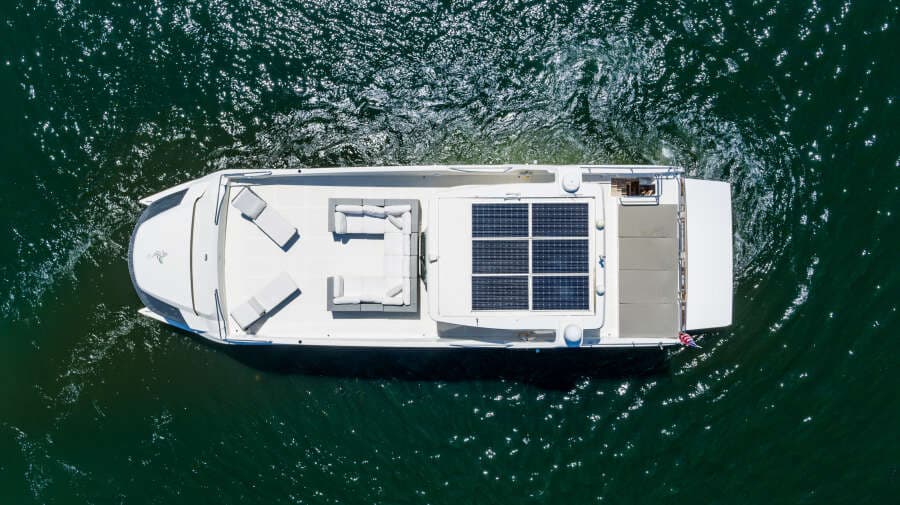 2017 Overblue 58 Powercat Solar Panels