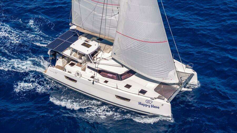 Happy Here    Sailing With Jib Overhead 5