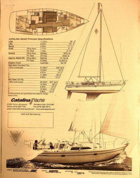 2002 Catalina 36 MK II