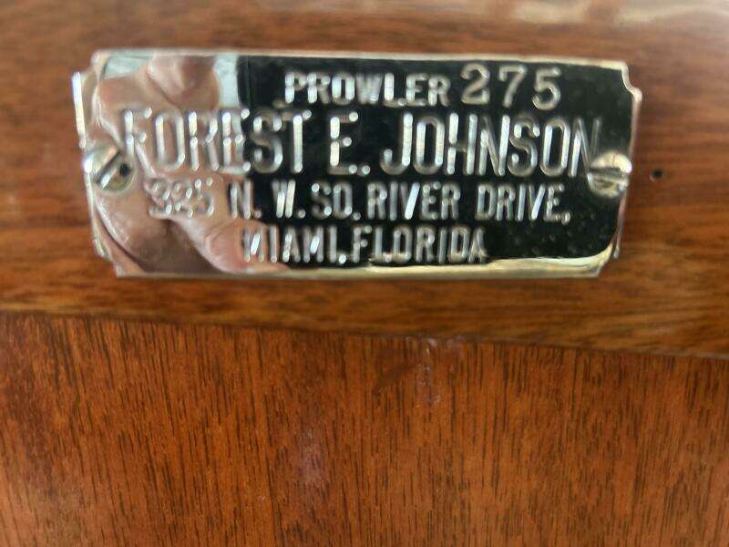 1962 Prowler Forest Johnson 30 Prowler