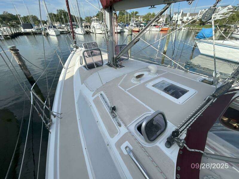 37' Hunter foredeck2
