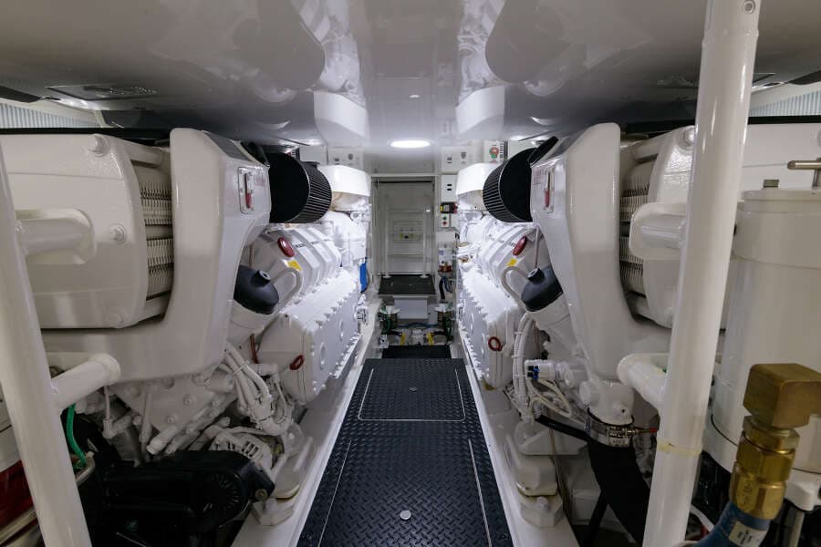 2017 48 Viking Convertible - Engine Room