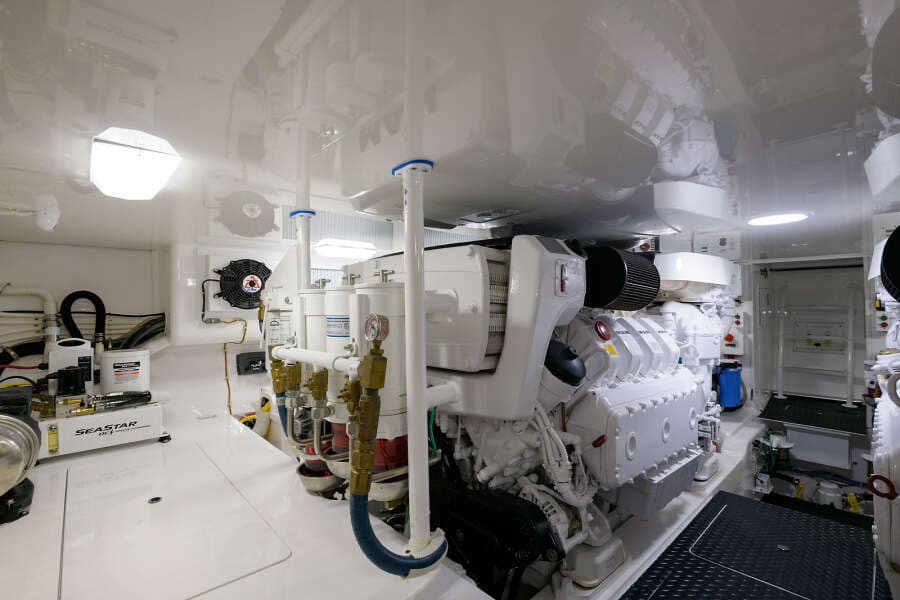 2017 48 Viking Convertible - Engine Room