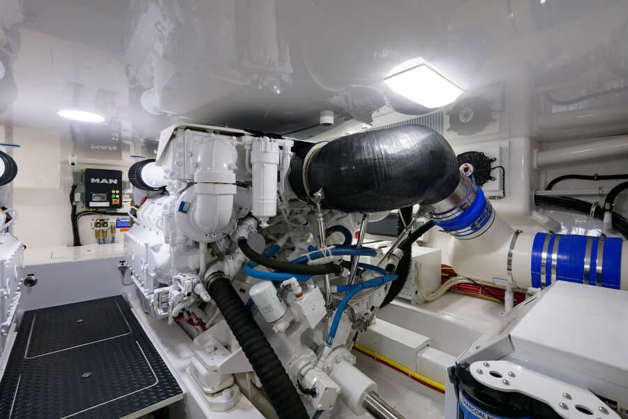 2017 48 Viking Convertible - Engine Room