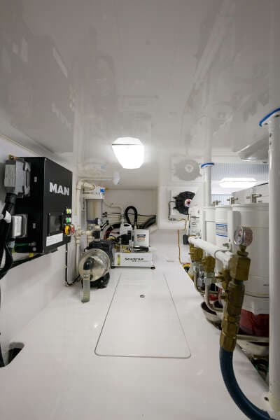2017 48 Viking Convertible - Engine Room