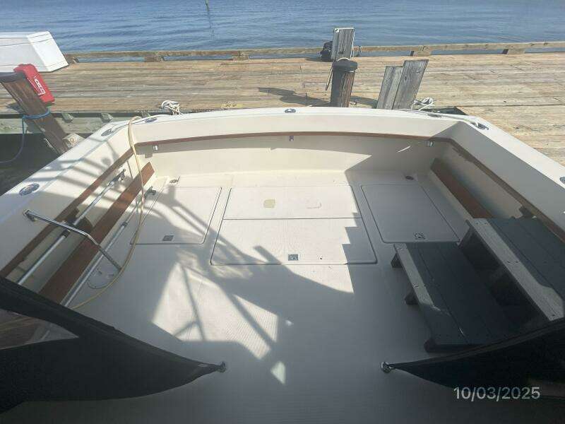 31' Pursuit cockpit aft