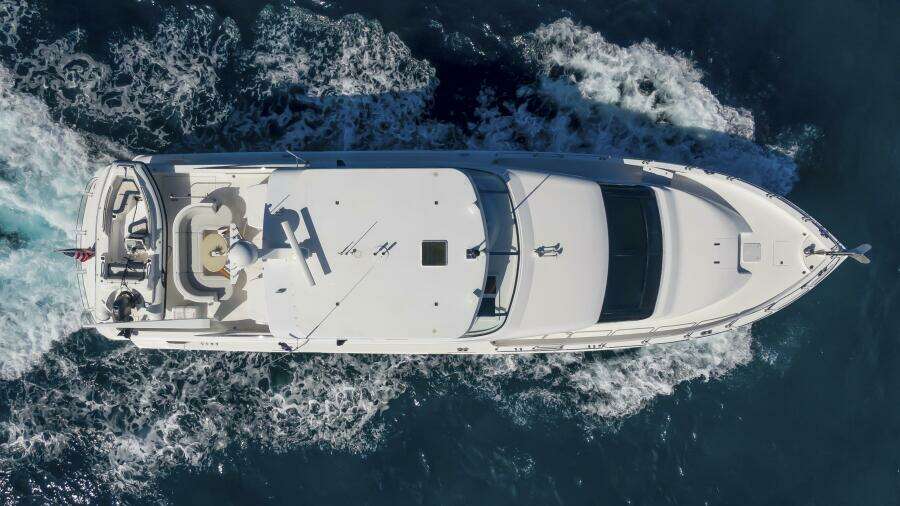 Hatteras 80 Gallopin- Aerial Profile