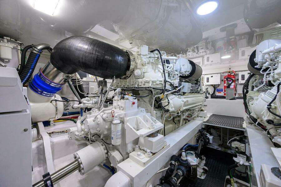 2023 Viking 64 Convertible - Engine Room