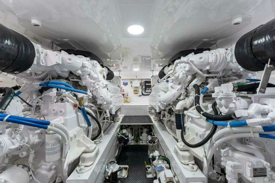 2021 Viking 54 Convertible HAMMERHEADS Engine Room