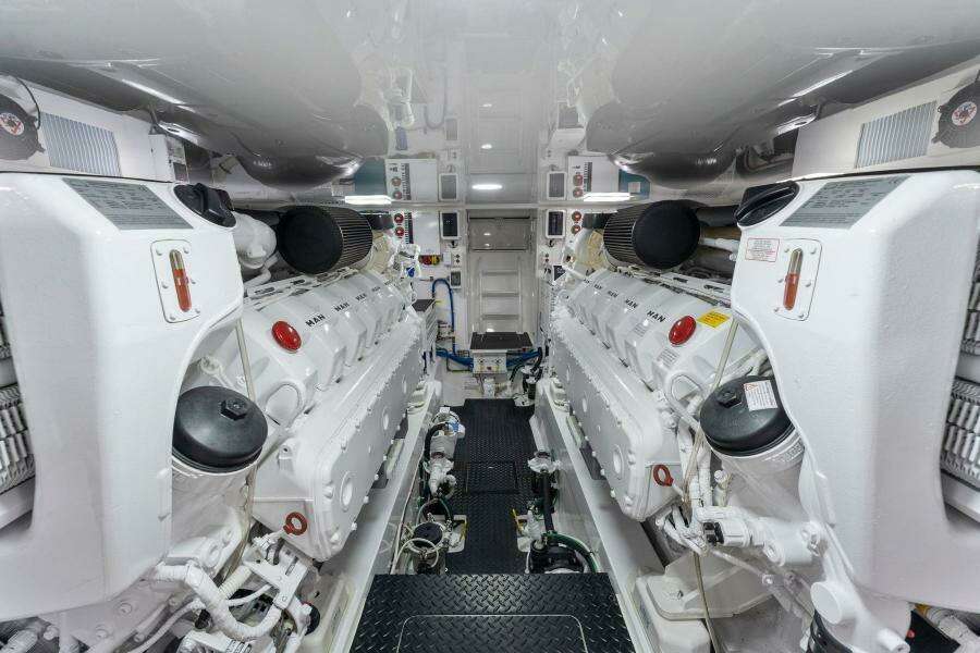 2021 Viking 54 Convertible HAMMERHEADS Engine Room