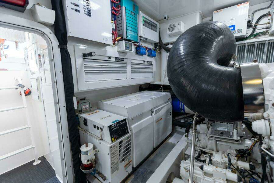 2013 Viking 76 Convertible- REEL FIRE- Engine Room