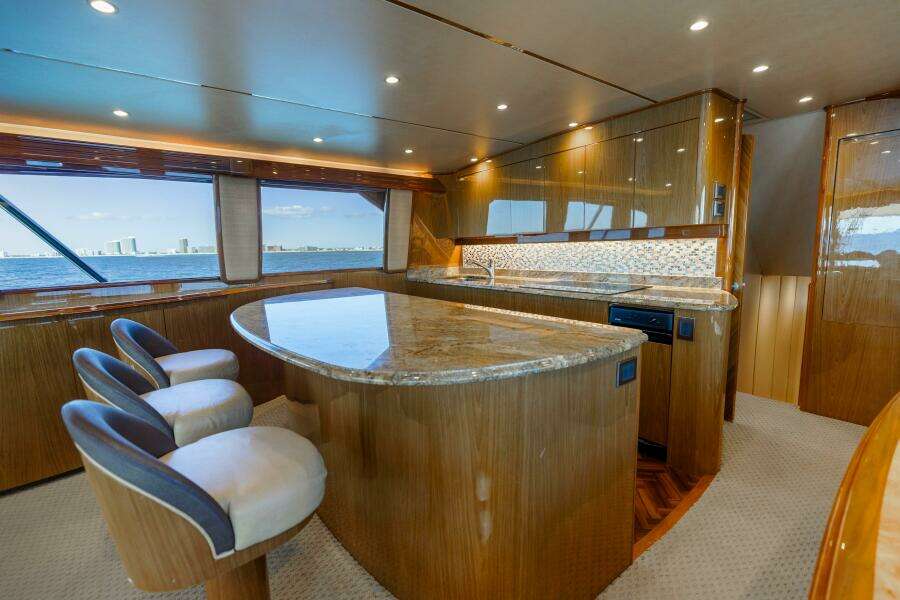 2013 Viking 76 Convertible- REEL FIRE- Galley