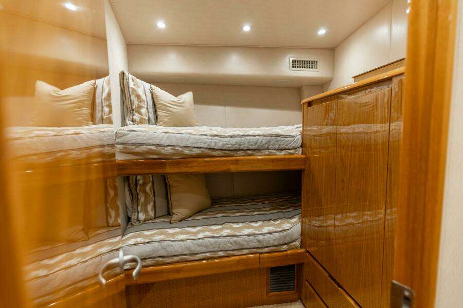2013 Viking 76 Convertible- REEL FIRE-Port Forward Stateroom