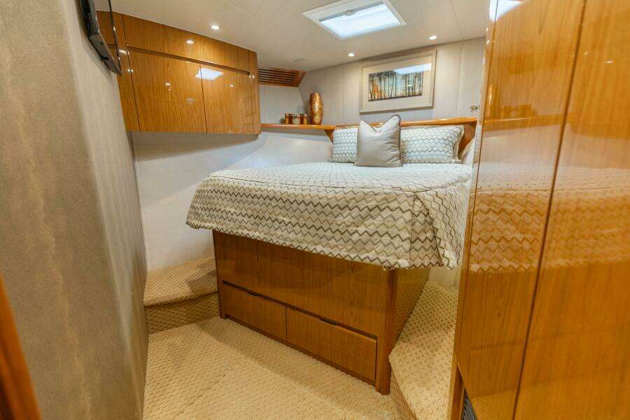 2013 Viking 76 Convertible- REEL FIRE- Forward VIP Stateroom
