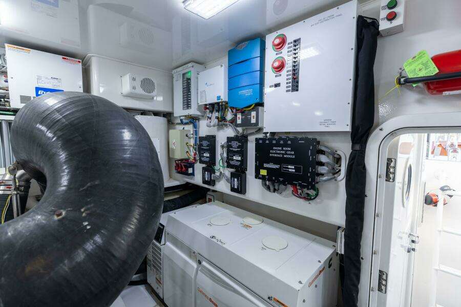 2013 Viking 76 Convertible- REEL FIRE- Engine Room