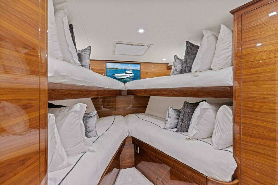 2026 Viking 82 Convertible- TEAM HARVEY I- Forward Stateroom
