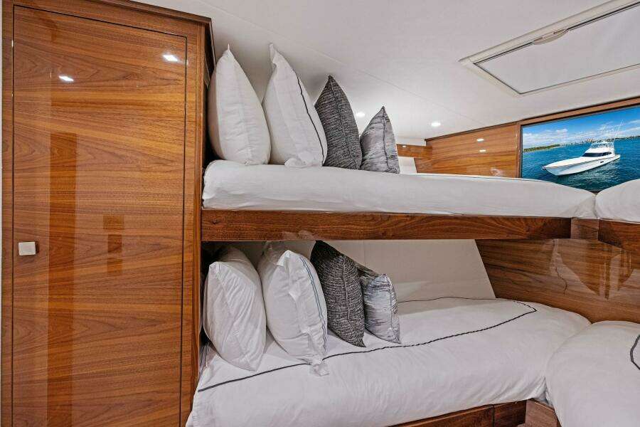 2026 Viking 82 Convertible- TEAM HARVEY I- Forward Stateroom