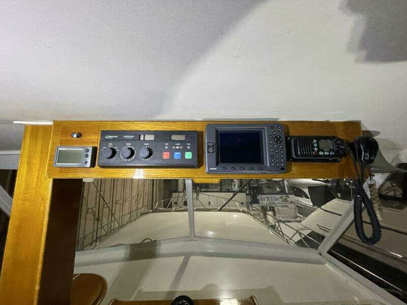 Forward View from Upper Helm – Egg Harbor 40 Motor Yacht