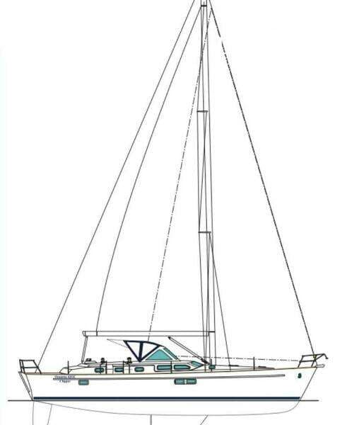 Beneteau Oceanis 42 Cc Line_drawing Sea No Evil Vys