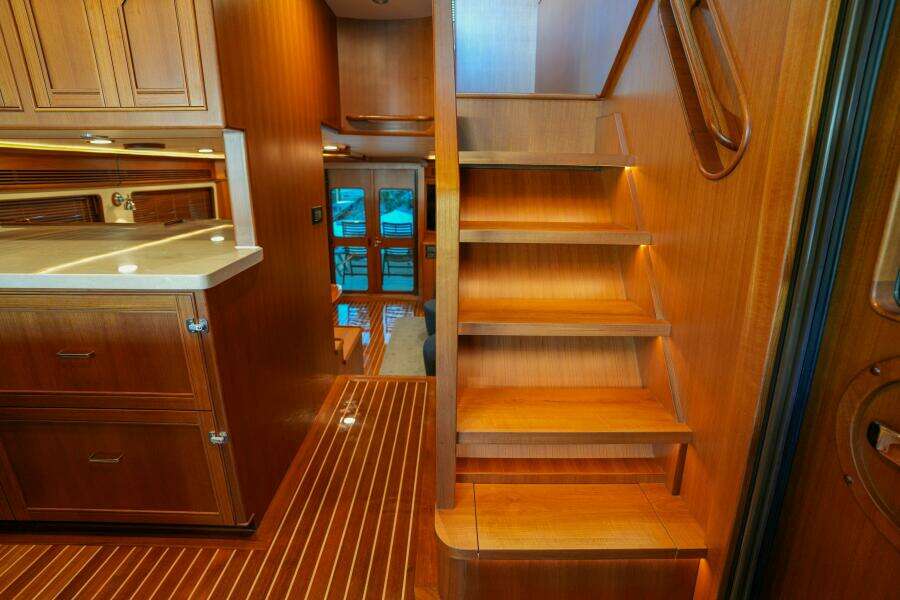 054 Stairs To Command Bridge Facing Aft