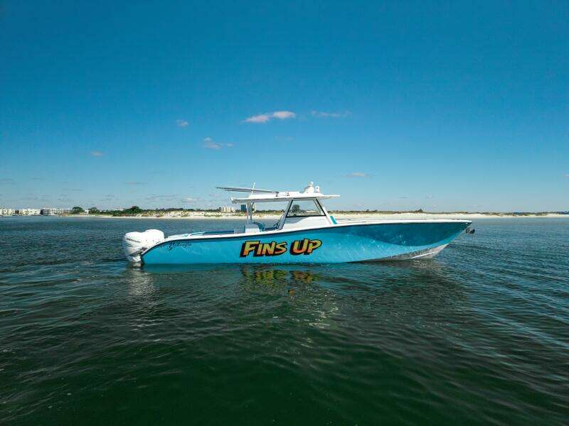 2017 42 Yellowfin Offshore Fins Up Starboard Side (2)