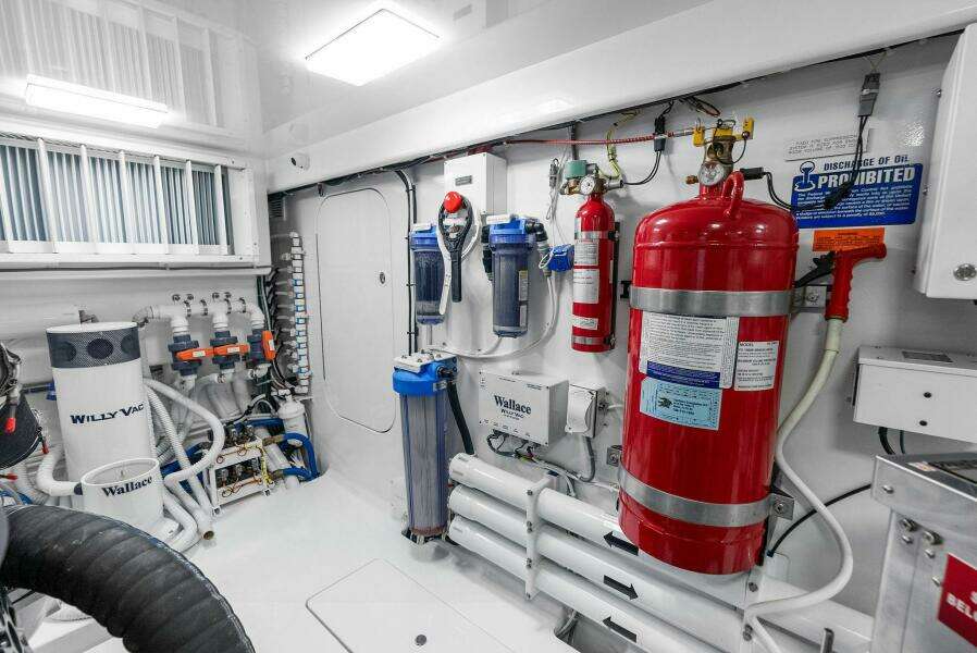 2022 Viking 68 Enclosed Bridge- PIPE DREAM- Engine Room