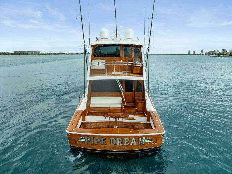 2022 Viking 68 Enclosed Bridge- PIPE DREAM- Transom