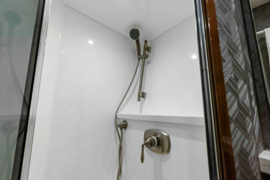 2022 Viking 68 Enclosed Bridge- PIPE DREAM- Forward Stateroom Head