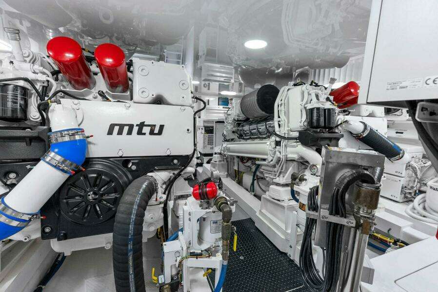 2022 Viking 68 Enclosed Bridge- PIPE DREAM- Engine Room