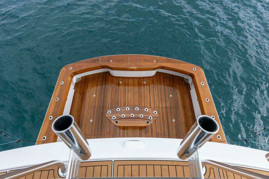 2022 Viking 68 Enclosed Bridge- PIPE DREAM- Mezzanine View to Cockpit