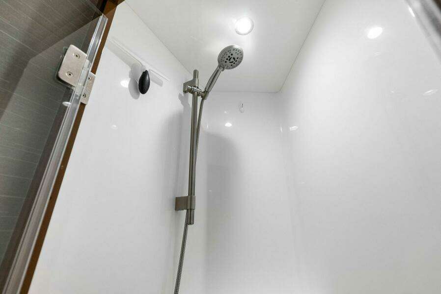 2022 Viking 68 Enclosed Bridge- PIPE DREAM- Forward Stateroom Head