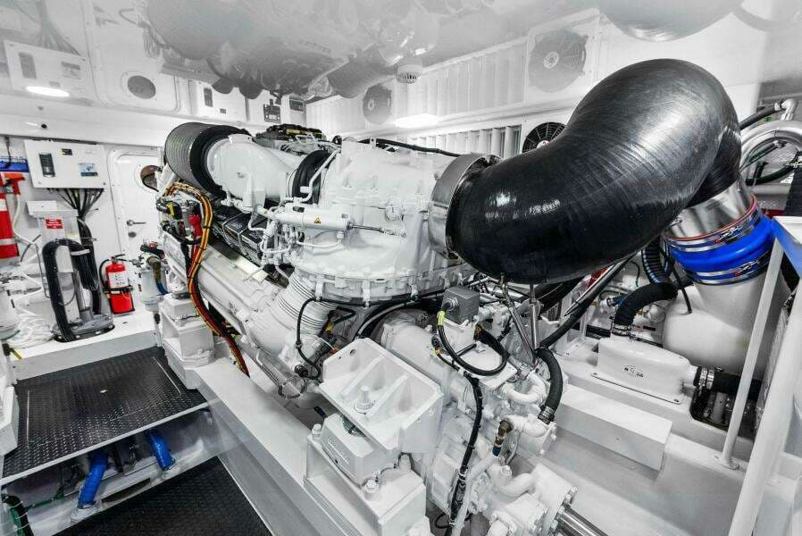 2022 Viking 68 Enclosed Bridge- PIPE DREAM- Engine Room