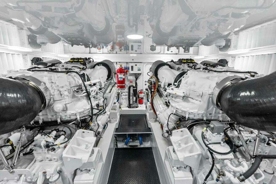 2022 Viking 68 Enclosed Bridge- PIPE DREAM- Engine Room