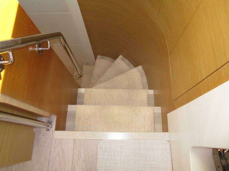 Lower Helm And Galley Area Steps To Forward Cabins