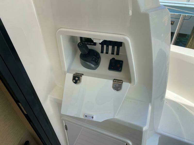 Joy Stick And Bow Thruster Controls On Aft Deck