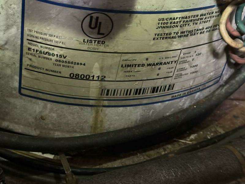 44' Marine Trader Water Heater