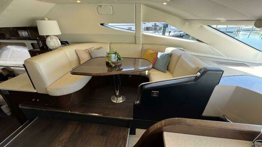 Raised Galley Dinette Looking Port