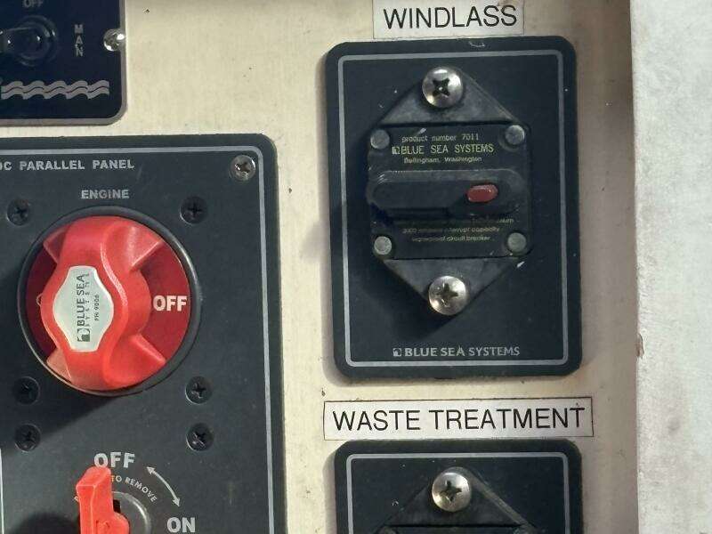 battery selector, windlass breaker