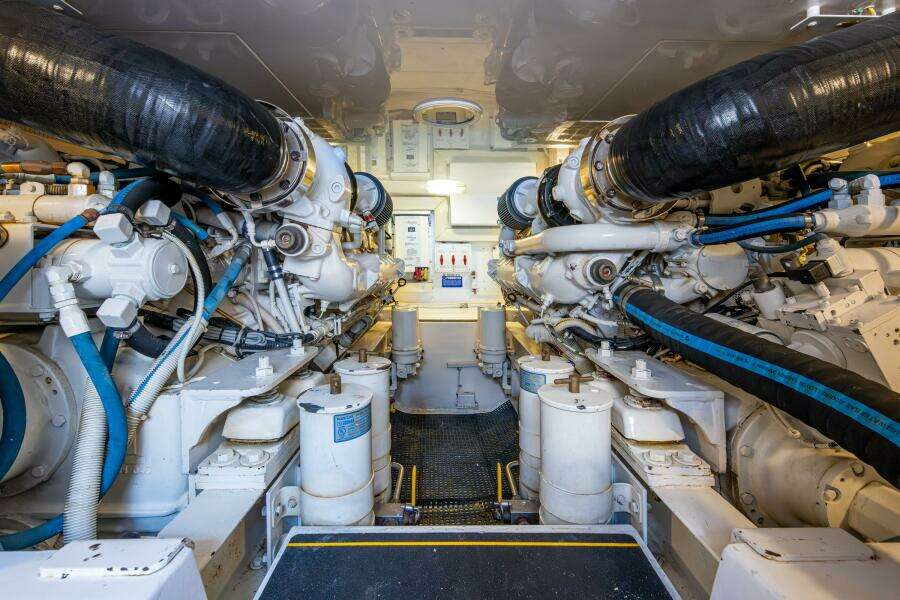 Viking 48 - Sweet Melissa - Engine Room